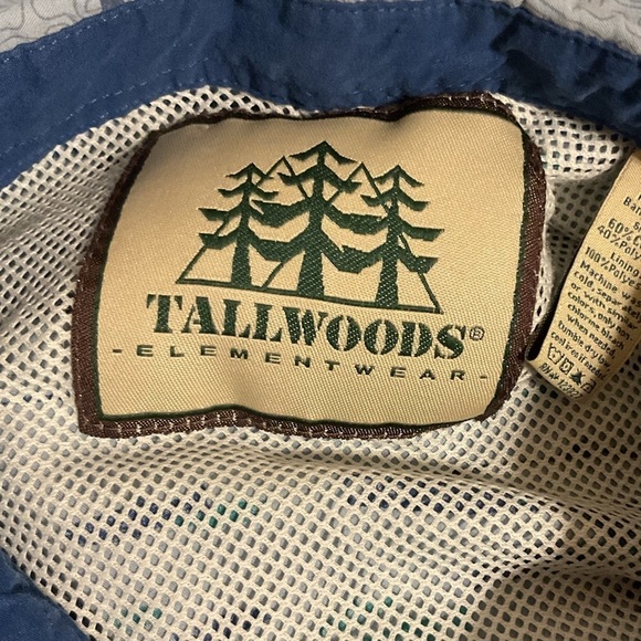 Tallwoods Vented Shirt Fishing Camping Blue Mesh Pockets  Button Front EUC - Picture 6 of 11